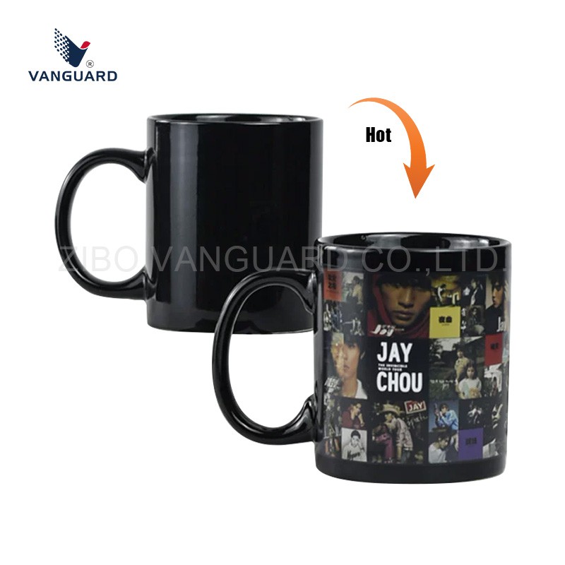 Color Changing Black Ceramic Mug