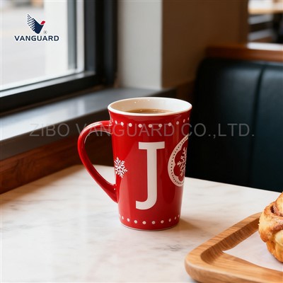 16oz Ceramic Coffee V Shape Mug