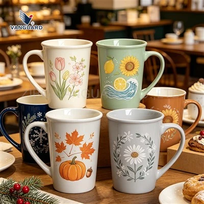 Mug Kopi Rim Bergulung Besar