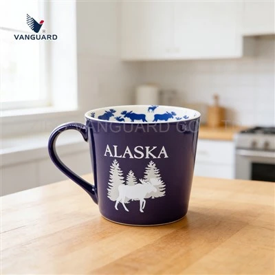 Mug Seramik Reka Bentuk Perjalanan